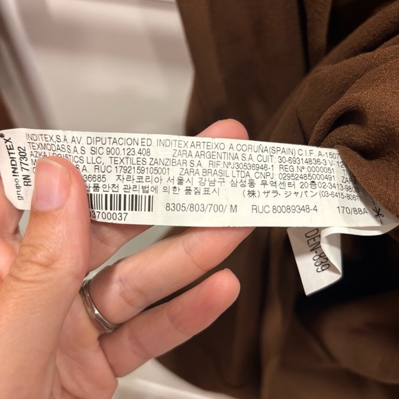 Zara draped knit long sleeve midi dress - Picture 8 of 12